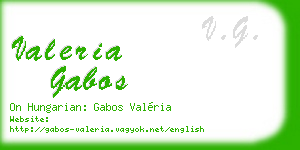 valeria gabos business card